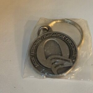 Vintage‎ Solid Pewter Agri-Vet Hoeschst Roussel Key Chain Keyring